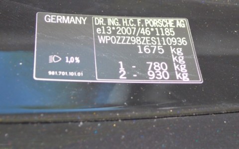 Porsche Boxster 981 2.7 265cv PDK WP0ZZZ98ZES110936
