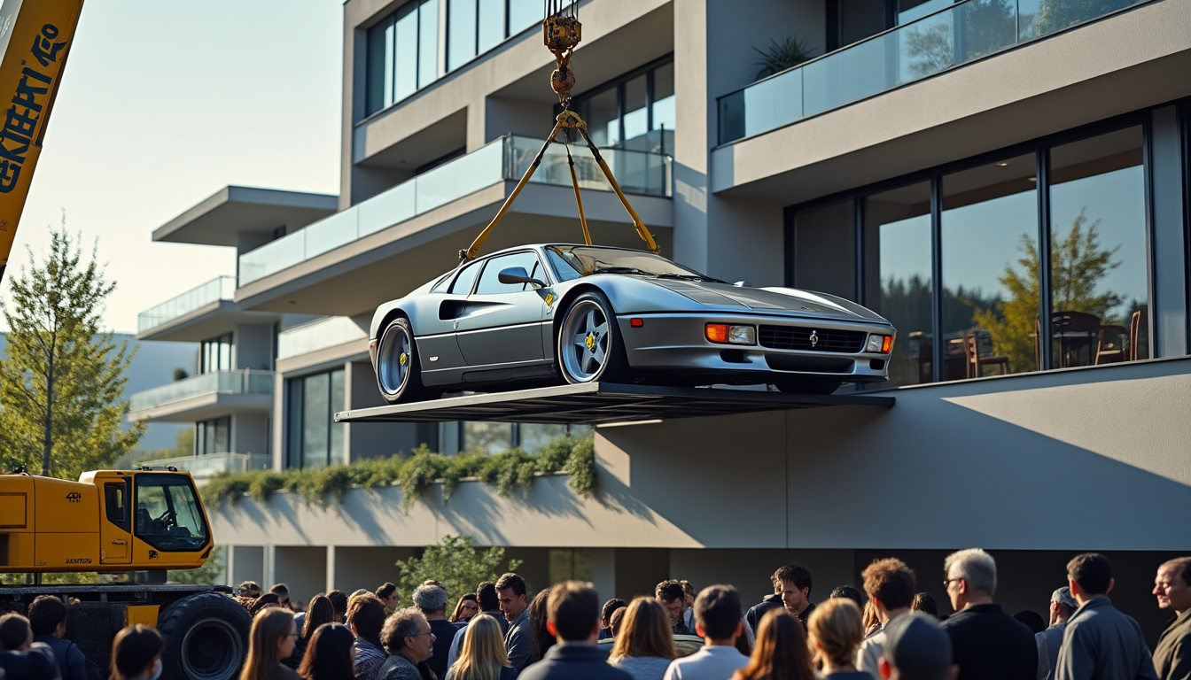 découvrez l'incroyable histoire d'amar dezic, l'entrepreneur audacieux qui a réussi à installer sa ferrari 296 gtb sur son balcon, alliant passion et innovation.