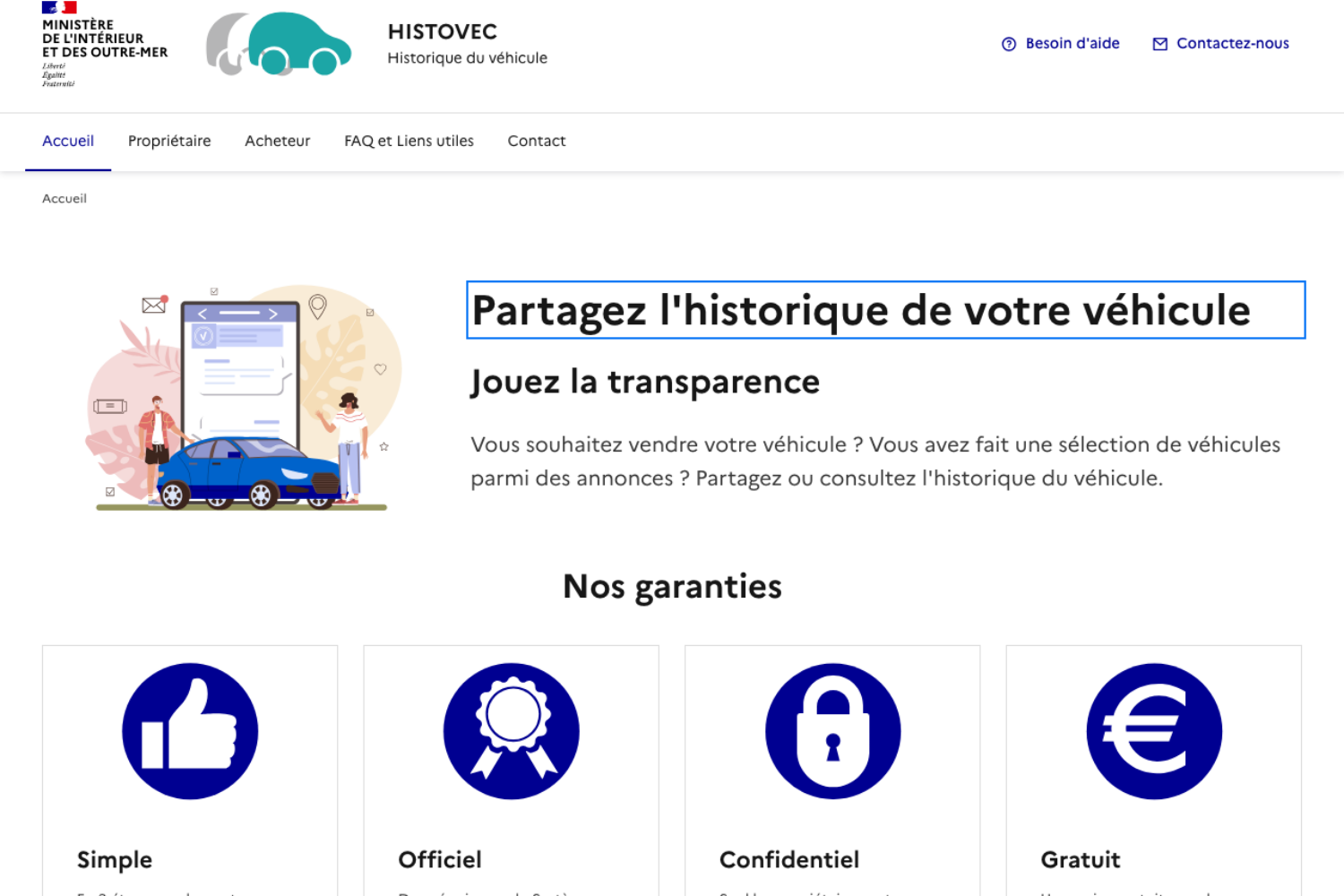 HistoVec, consulter gratuitement l&rsquo;historique d&rsquo;un véhicule d&rsquo;occasion