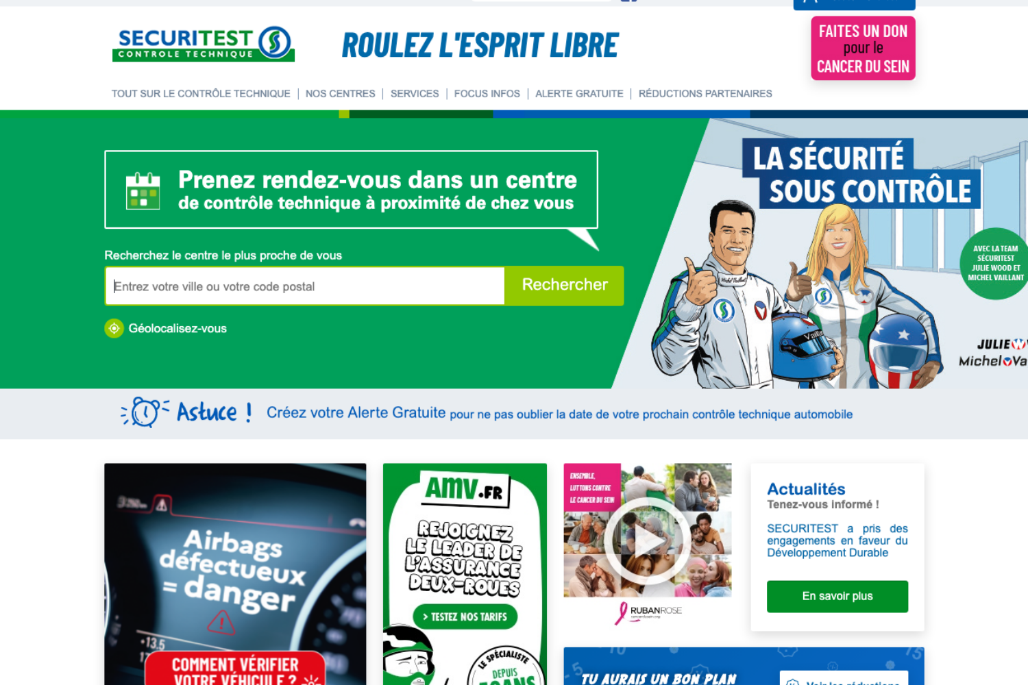 Securitest, déroulé du contrôle technique, tarifs et prise de rendez-vous